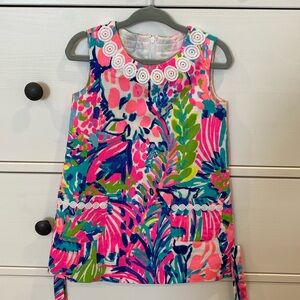 Lilly Pulitzer Girls Shift Dress, Size 2, worn three times